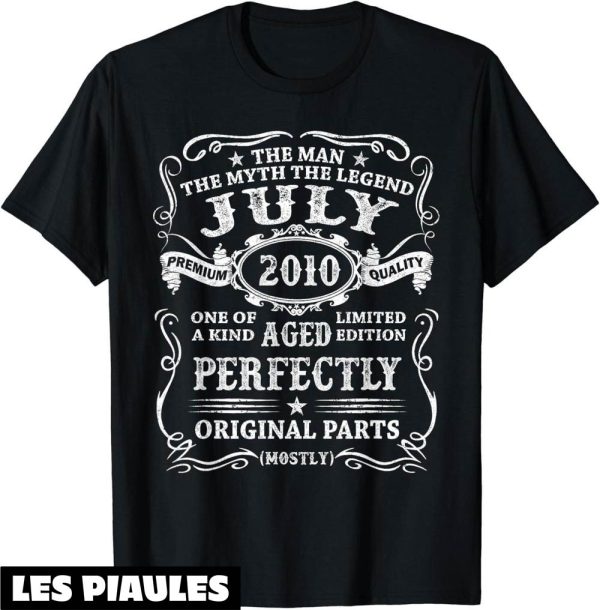 Fete Nationale T-Shirt Millesime Juillet 2010 Cadeau 14