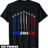 Fete Nationale T-Shirt Tricolore Francaise Jet Avion