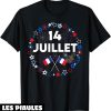Fete Nationale T-Shirt Tricolore France Bastille14 Juillet