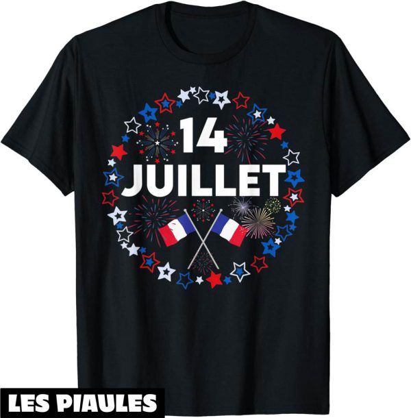 Fete Nationale T-Shirt Tricolore France Bastille14 Juillet