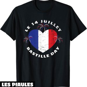 Fete Nationale T-Shirt Vintage Le 14 Juillet Bastille Day
