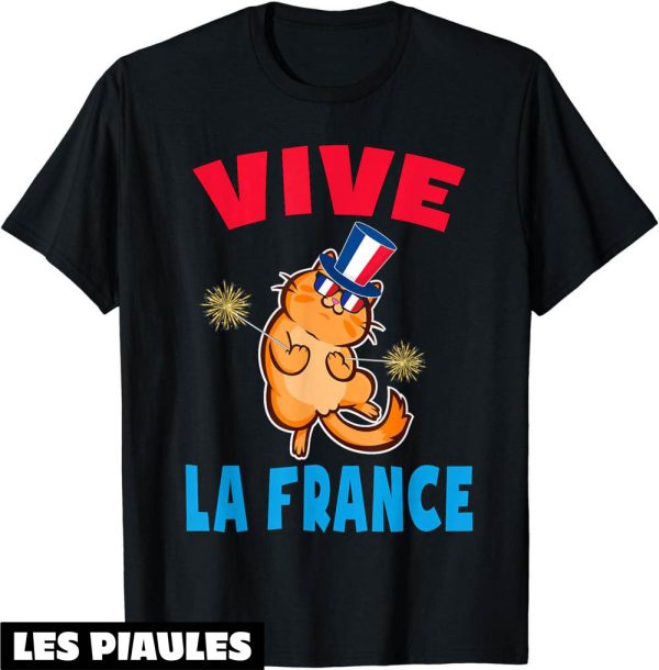Fete Nationale T-Shirt Vive La France Jour De Bastille