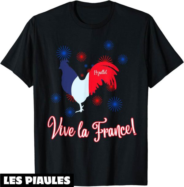 Fete Nationale T-Shirt Vive La France Le Quatorze Juillet