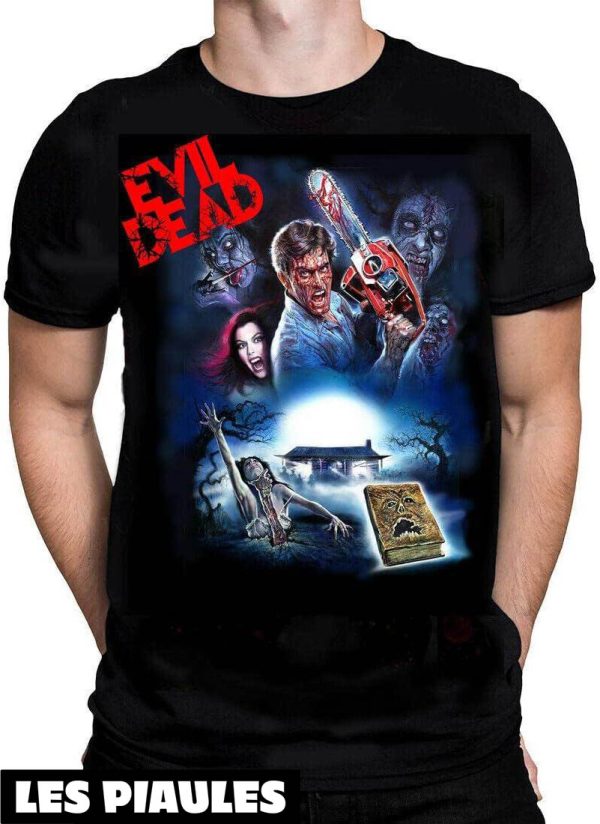 Film T-Shirt Avec Inscription Evil Dead