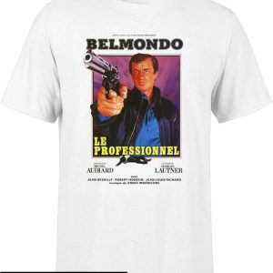 Film T-Shirt Belmondo Le Professionnel Film Hommage Bebel