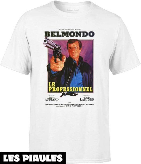 Film T-Shirt Belmondo Le Professionnel Film Hommage Bebel