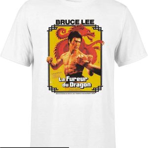 Film T-Shirt Bruce Lee La Fureur Du Dragon Kung Fu