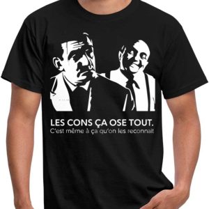 Film T-Shirt Les Cons Ca Ose Tout Citation Lino Ventura
