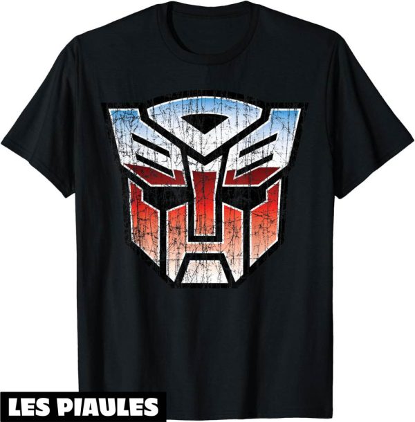 Film T-Shirt Logo Transformers Autobot Vieilli