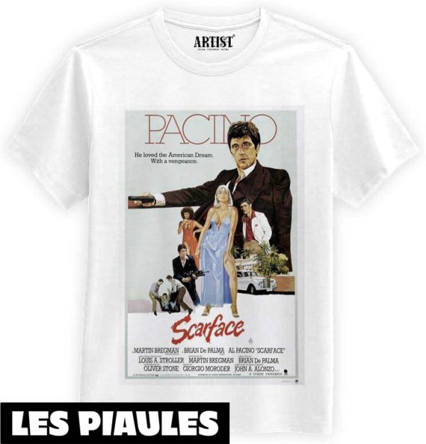 Film T-Shirt Scarface Film Au Pacino