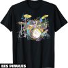 Musique T-Shirt Art Abstrait Batterie Musicien Groupe