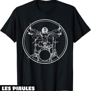Musique T-Shirt Batteur Drummer Batterie Tambours Cadeau