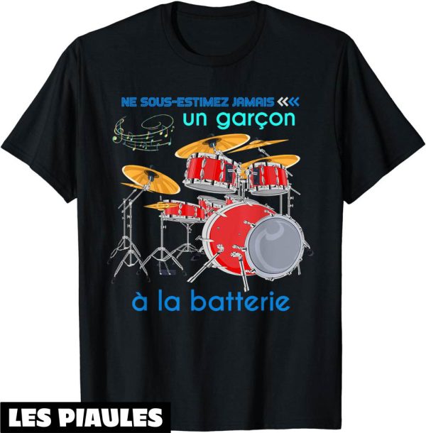 Musique T-Shirt Batteur Drums Musicien Musique Cadeau