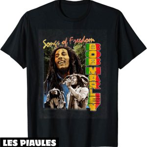 Musique T-Shirt Bob Marley Freedom Vintage Reggae