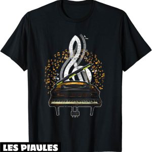 Musique T-Shirt Cadeau Pour Musicien Cle De Sol Clavier