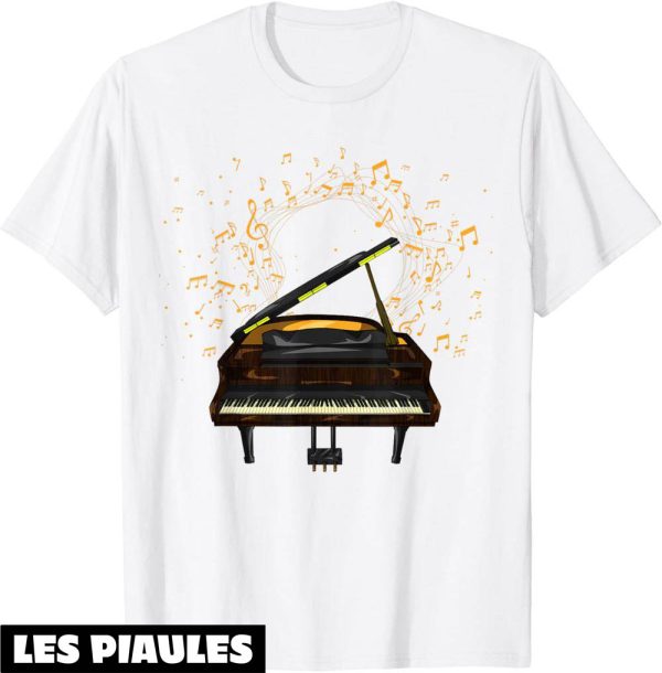 Musique T-Shirt Cadeau Pour Un Pianiste Notes De Musique