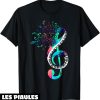 Musique T-Shirt Cle De Sol Clavier Cadeau Pour Musicien