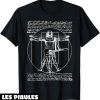 Musique T-Shirt Da Vinci Vitruvian Guitar Man Rock N Roll