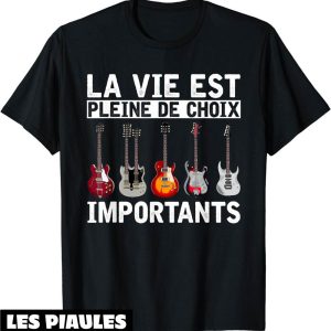 Musique T-Shirt Drole Cadeau Pour Un Guitariste Musicien
