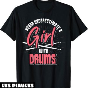 Musique T-Shirt Drummer Percussion Cadeau Batterie
