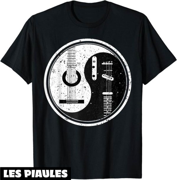 Musique T-Shirt Guitaristes Cadeau Musique Yin Yang Guitare