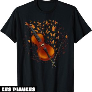 Musique T-Shirt Instrument De Musique Cadeau Papillon