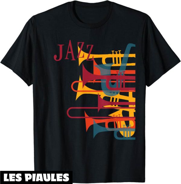 Musique T-Shirt Jazz Music Playertrumpet Retro Vintage