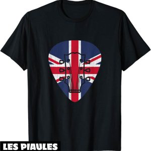 Musique T-Shirt Mediator Guitare Drapeau De La Grande