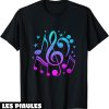 Musique T-Shirt Musician Design Clef Clef De Sol Notes