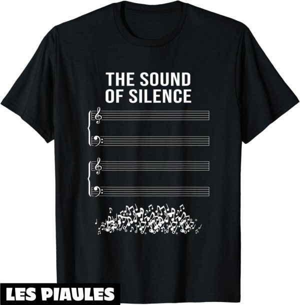 Musique T-Shirt Musique Sans Notes The Sound Of Silence