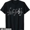 Musique T-Shirt Notes De Musique Heartbeat Cle De Sol