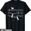 Musique T-Shirt Piano Music Notes Chat Ludique