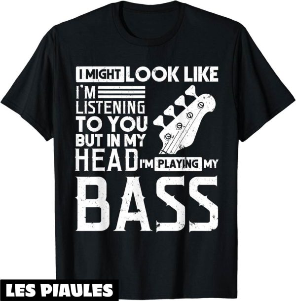 Musique T-Shirt Pour Bassiste Cadeau Ans De Musique