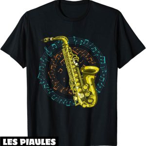 Musique T-Shirt Saxophoniste Instrument De Musique Saxo