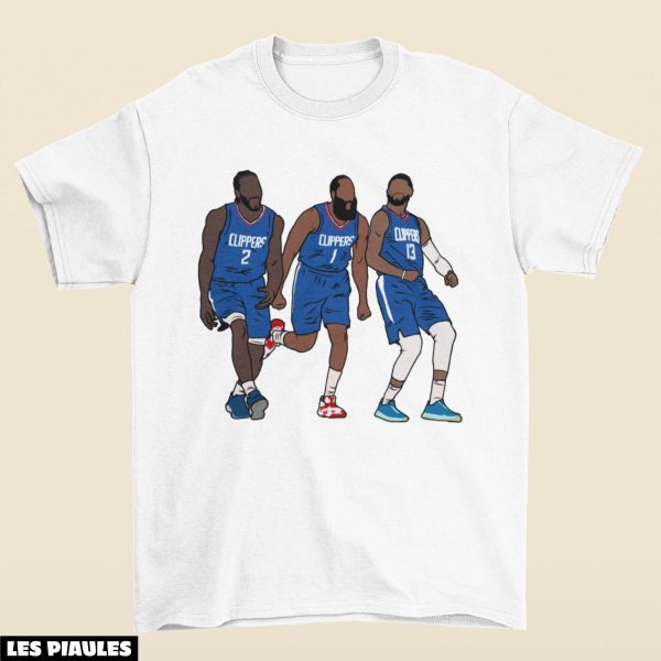 NBA T-Shirt De Basket-Ball Kawhi, Harden Et PG