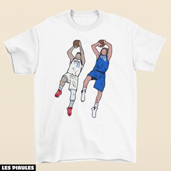 NBA T-Shirt Dirk Nowitzki Et Luka Doncic Se Fanent