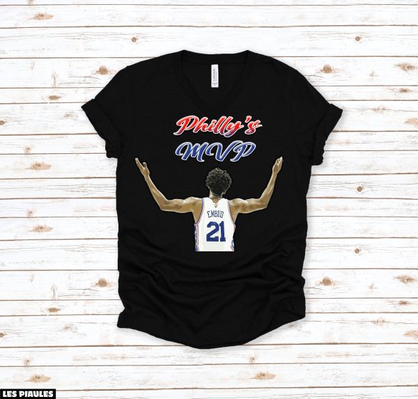 NBA T-Shirt Joel Embiid Philly MVP Basket-Ball Des Sixers