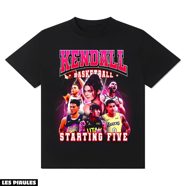 NBA T-Shirt Kendall Qui Commence Cinq Rigolo Les Kardashian