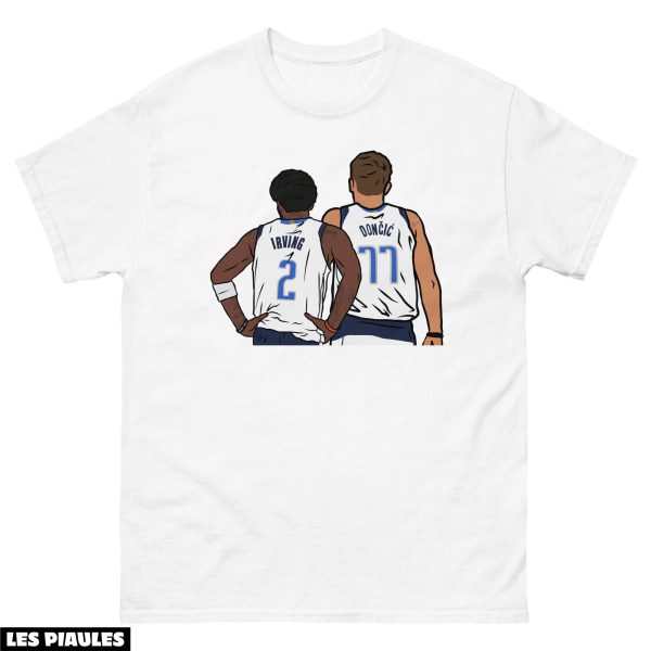 NBA T-Shirt Kyrie Irving Et Luka Doncic Dos A Dos