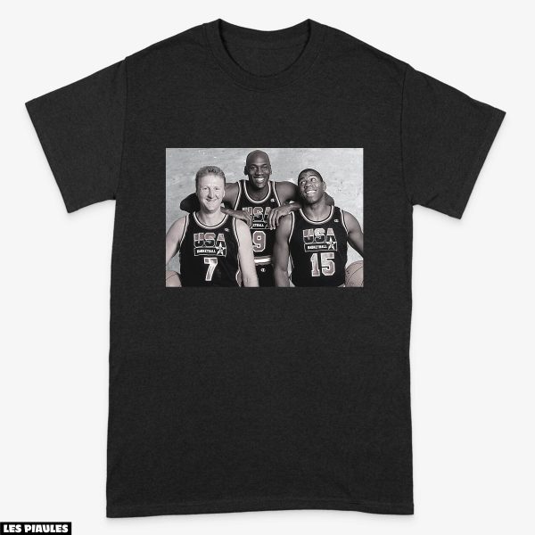 NBA T-Shirt Michael Jordan, Larry Bird, Et Magic Johnson