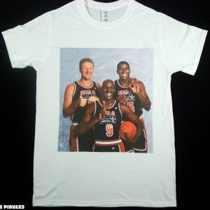 NBA T-Shirt Michael Jordan, Magic Johnson Et Larry Bird