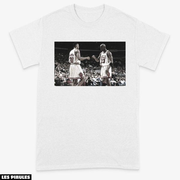 NBA T-Shirt Scottie Pippen Michael Jordan De Basket-Ball