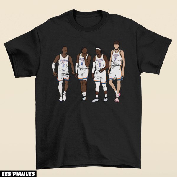 NBA T-Shirt Shai, J-Dub, Lu Dort Et Chet