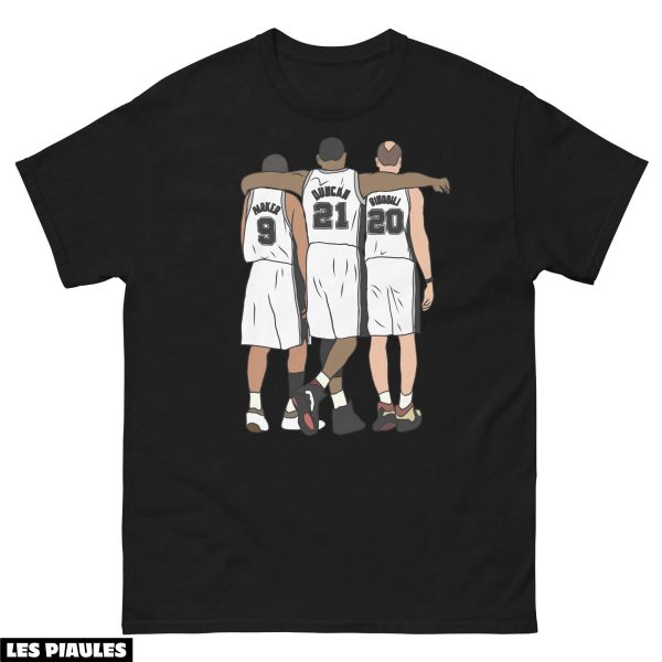 NBA T-Shirt Tony Parker Tim Duncan Et Manu Ginobili Big 3