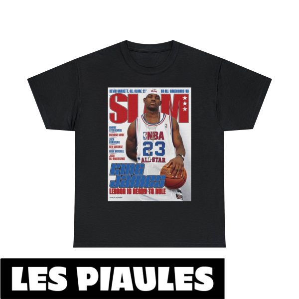 NBA T-Shirt Vintage All-Star Slam Cover LeBron James