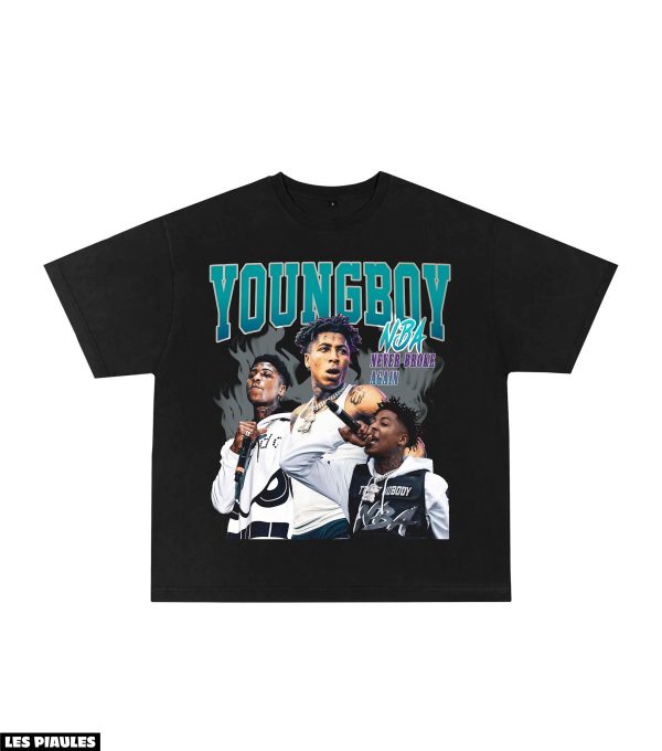 NBA T-Shirt Youngboy Basket-Ball Et Rappeur Hip Hop