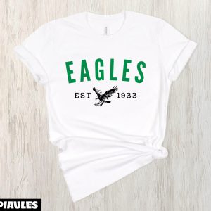 NFL T-Shirt Cadeau Pour Fan Des Eagles De Philadelphie NFL T-Shirt Cadeau Pour Fan Des Eagles De Philadelphie