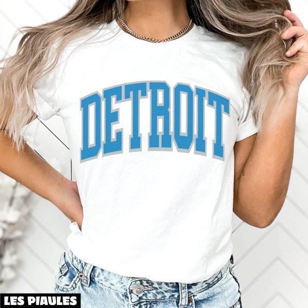 NFL T-Shirt De Football Retro Detroit Lions Michigan