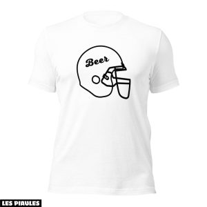 NFL T-Shirt Haut De Gamme Casque De Biere De Football NFL T-Shirt Haut De Gamme Casque De Biere De Football