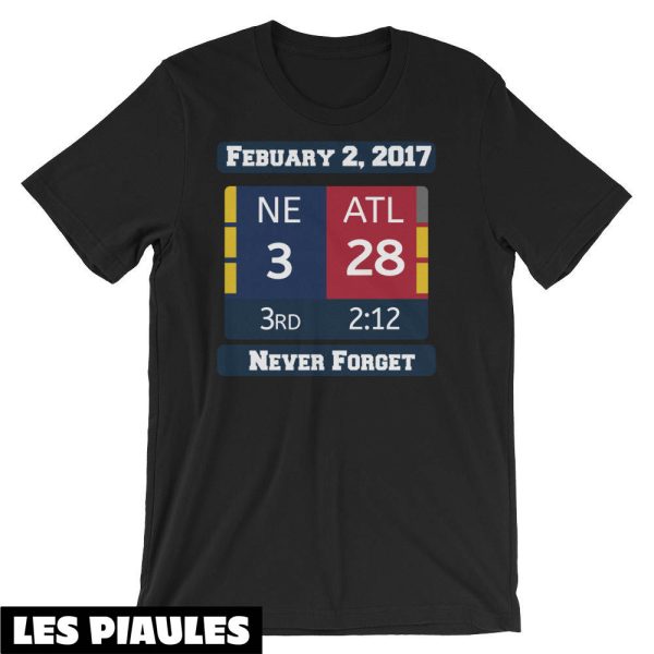 NFL T-Shirt New England Patriots 3 Atlanta 28 Super Bowl